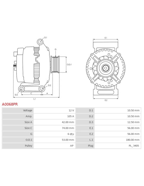 Generátor - A0068PR