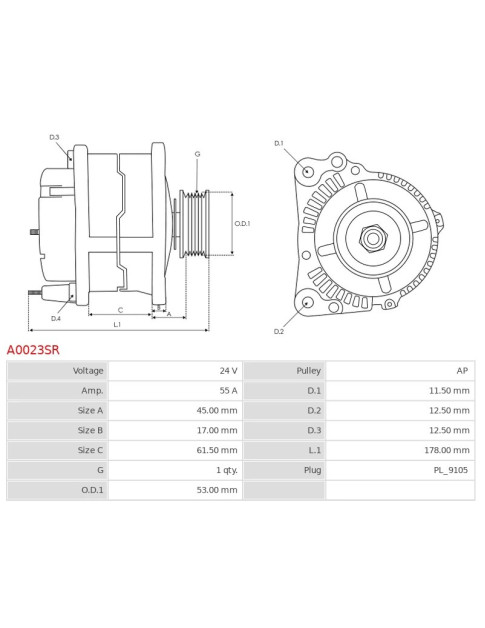 Generátor - A0023SR