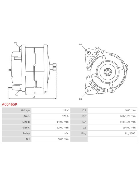 Generátor - A0046SR