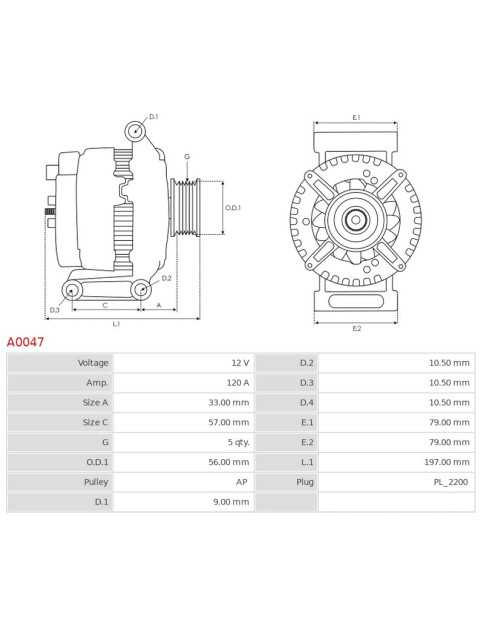 Generátor - A0047