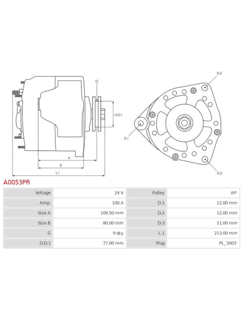 Generátor - A0053PR