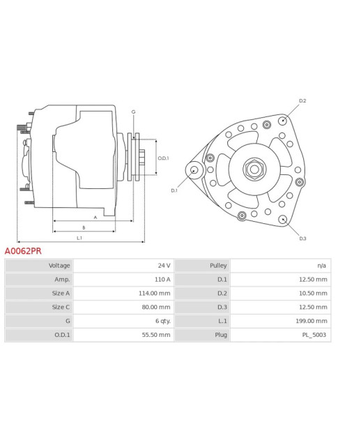 Generátor - A0062PR