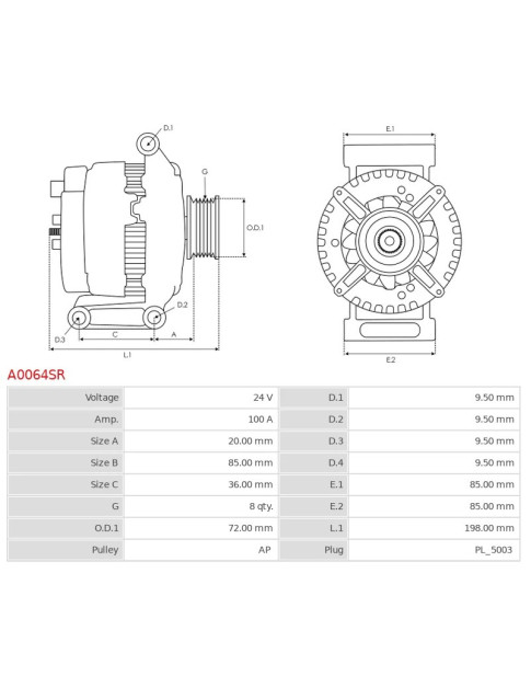 Generátor - A0064SR