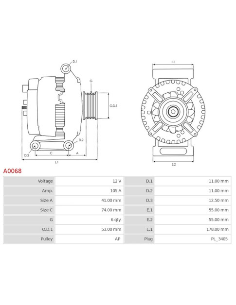 Generátor - A0068