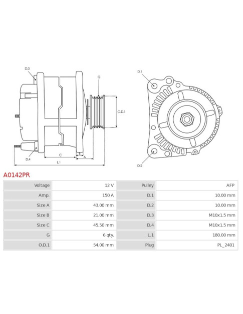 Generátor - A0142PR