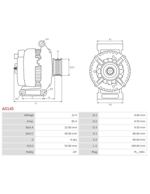 Generátor - A0145