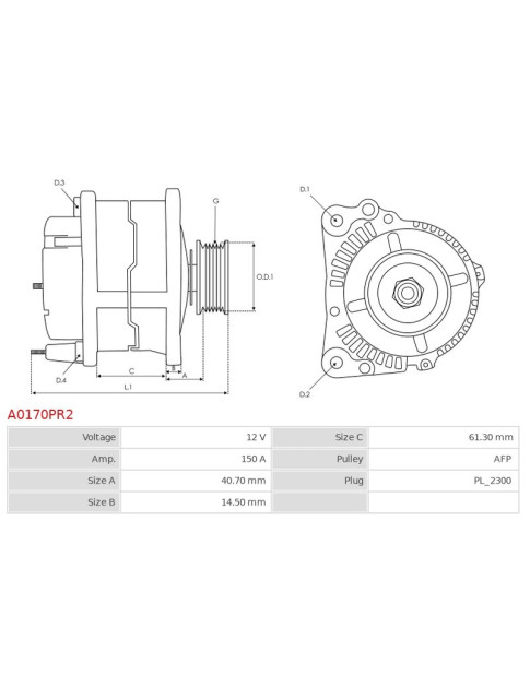 Generátor - A0170PR2