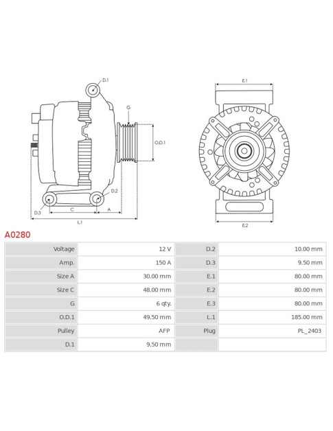 Generátor - A0280