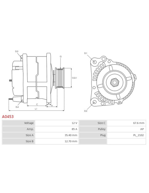 Generátor - A0453