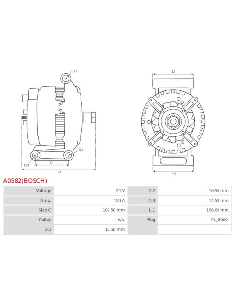 Generátor - A0582(BOSCH)