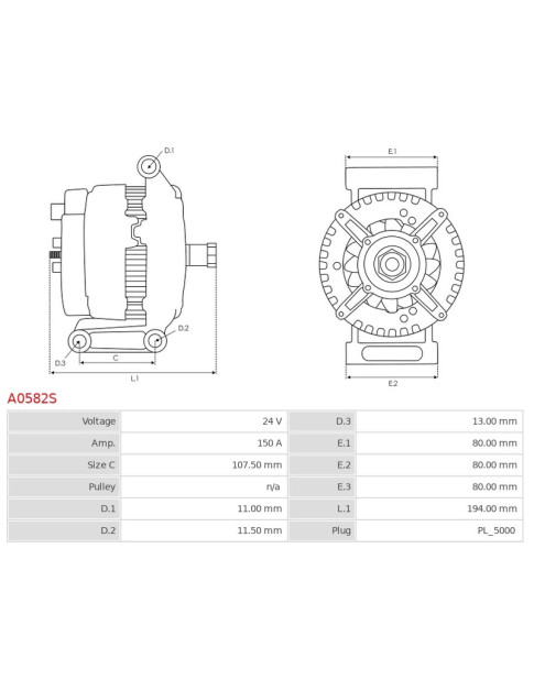 Generátor - A0582S