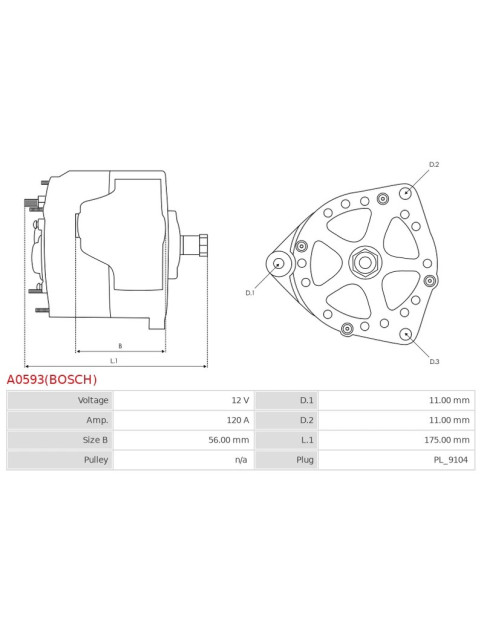 Generátor - A0593(BOSCH)