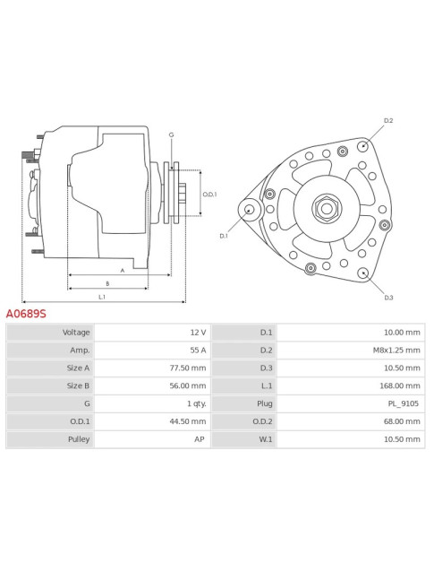 Generátor - A0689S