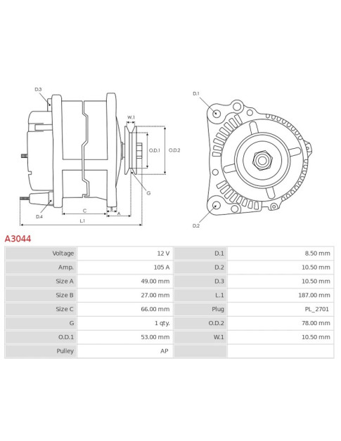 Generátor - A3044