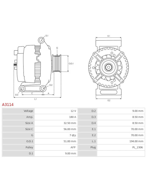 Generátor - A3114