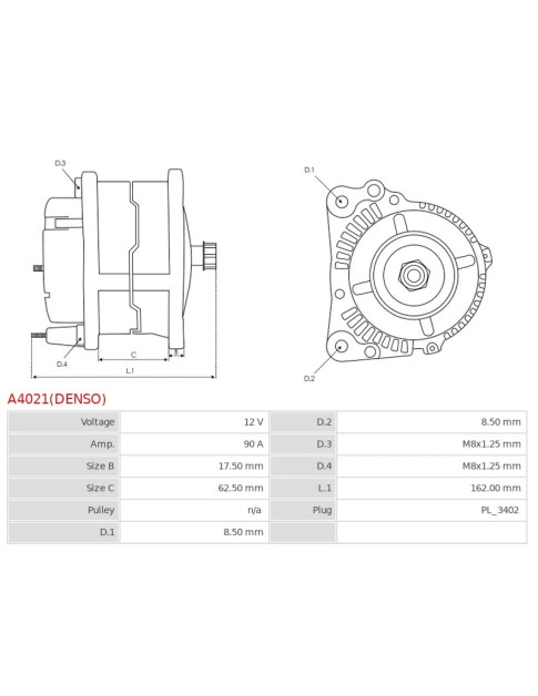 Generátor - A4021(DENSO)