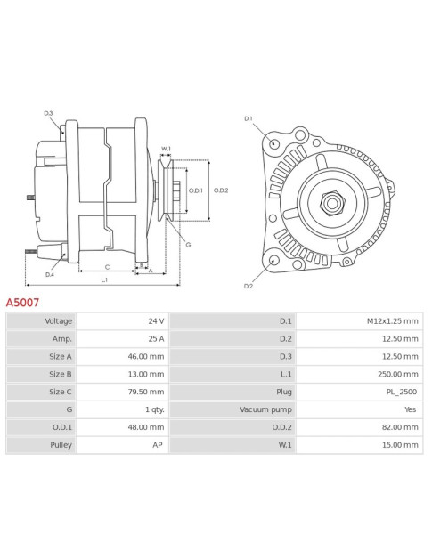 Generátor - A5007