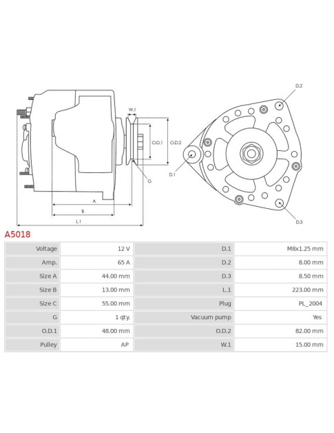 Generátor - A5018