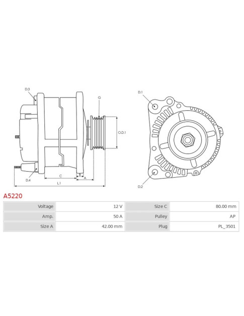 Generátor - A5220