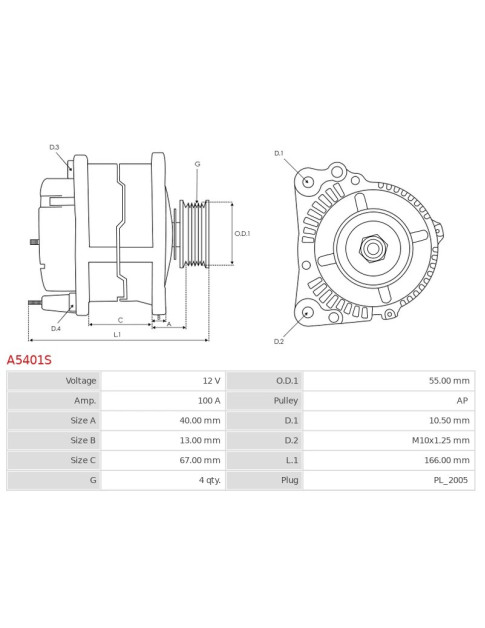 Generátor - A5401S