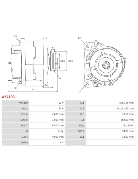 Generátor - A5419S