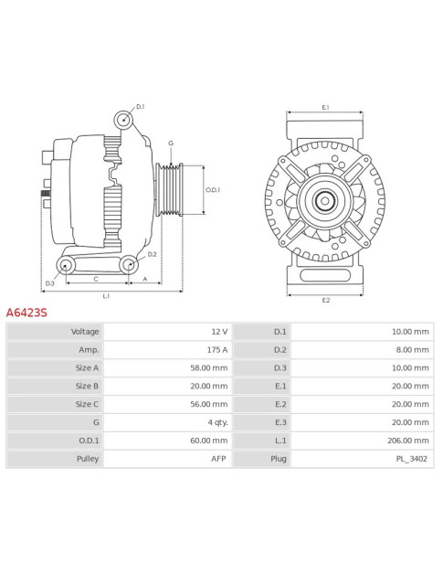 Generátor - A6423S