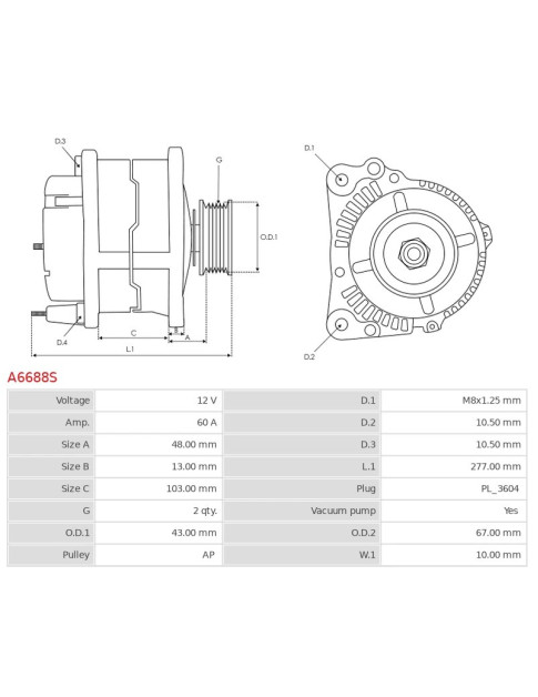 Generátor - A6688S