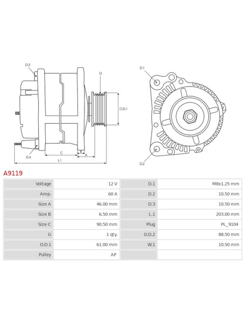 Generátor - A9119