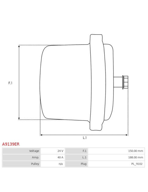 Generátor - A9139ER