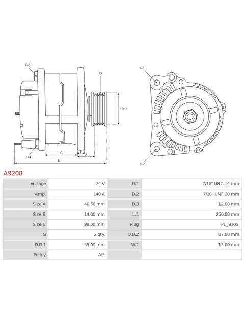 Generátor - A9208