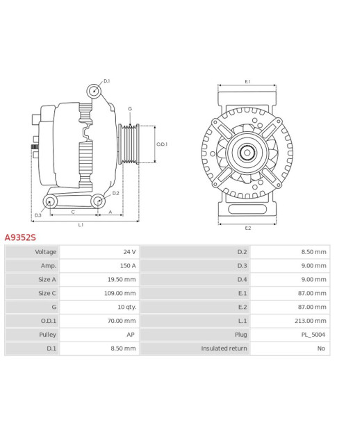 Generátor - A9352S