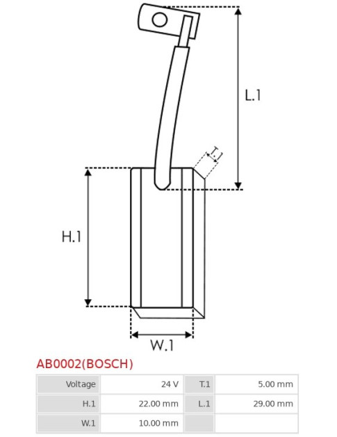Gererátor kefék - AB0002(BOSCH)