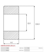 Csapágyok - ABE9010(NSK)(BULK)