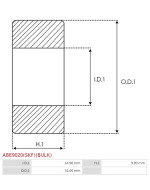 Csapágyok - ABE9020(SKF)(BULK)