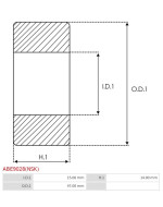 Csapágyok - ABE9028(NSK)