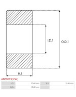 Csapágyok - ABE9033(NSK)