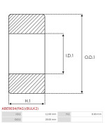 Csapágyok - ABE9034(FAG)(BULK2)