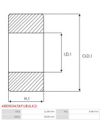 Csapágyok - ABE9034(SKF)(BULK2)