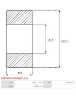 Csapágyok - ABE9045(KOYO)(BULK)