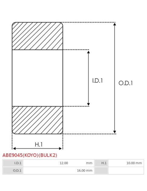 Csapágyok - ABE9045(KOYO)(BULK2)