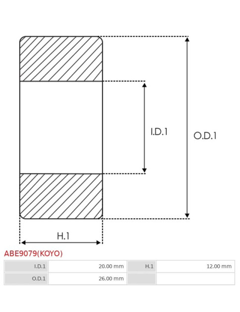 Csapágyok - ABE9079(KOYO)