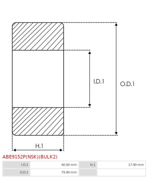 Csapágyok - ABE9152P(NSK)(BULK2)