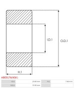 Csapágyok - ABE9176(NSK)