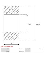 Csapágyok - ABE9208S(BULK)