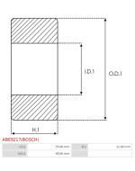 Csapágyok - ABE9217(BOSCH)