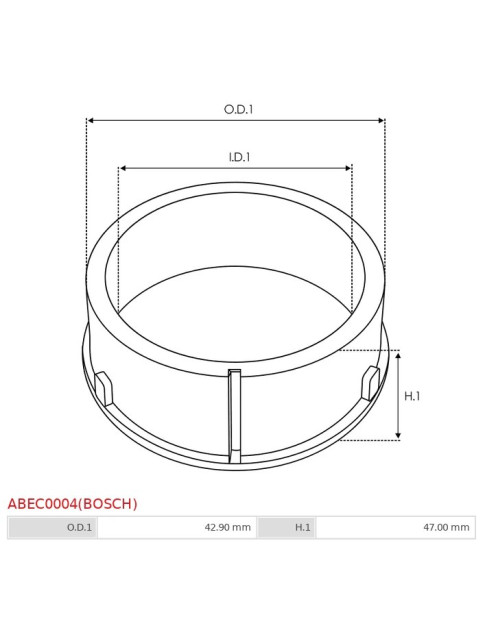 Tömítő, simeringek, o-gyűrűk - ABEC0004(BOSCH)