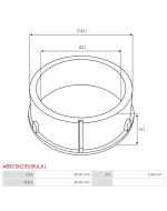 Tömítő, simeringek, o-gyűrűk - ABEC0013S(BULK)