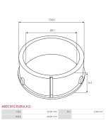 Tömítő, simeringek, o-gyűrűk - ABEC0013S(BULK2)