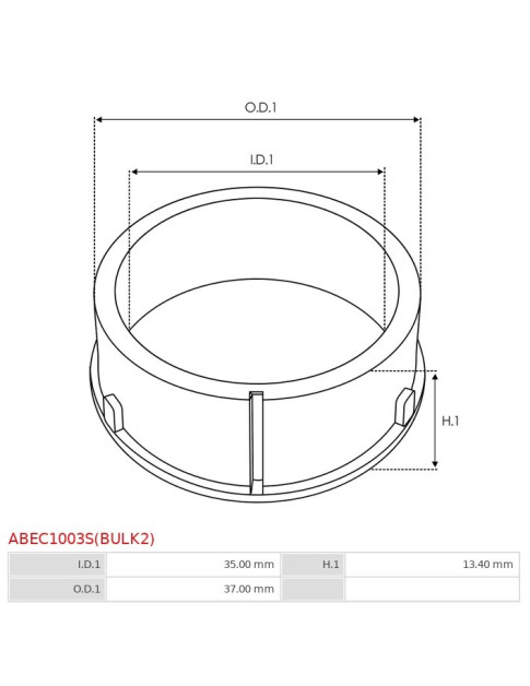 Tömítő, simeringek, o-gyűrűk - ABEC1003S(BULK2)