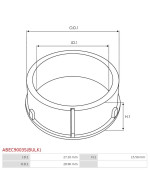 Tömítő, simeringek, o-gyűrűk - ABEC9003S(BULK)